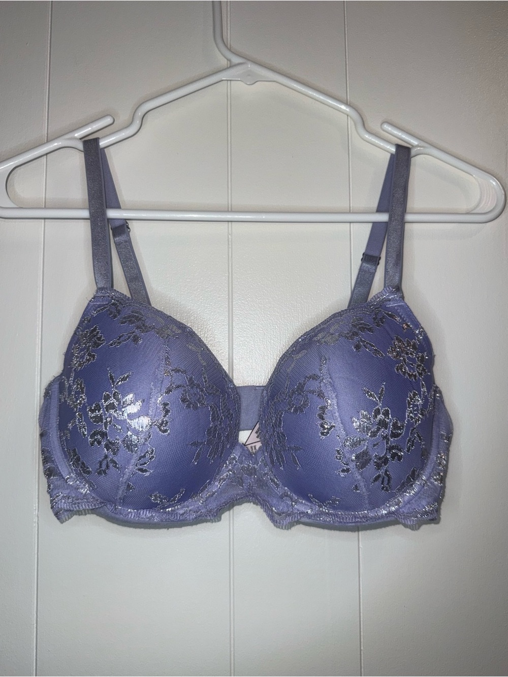 Victoria’s Secret Lavender Floral Lace Bra 34 DD Women Intimates